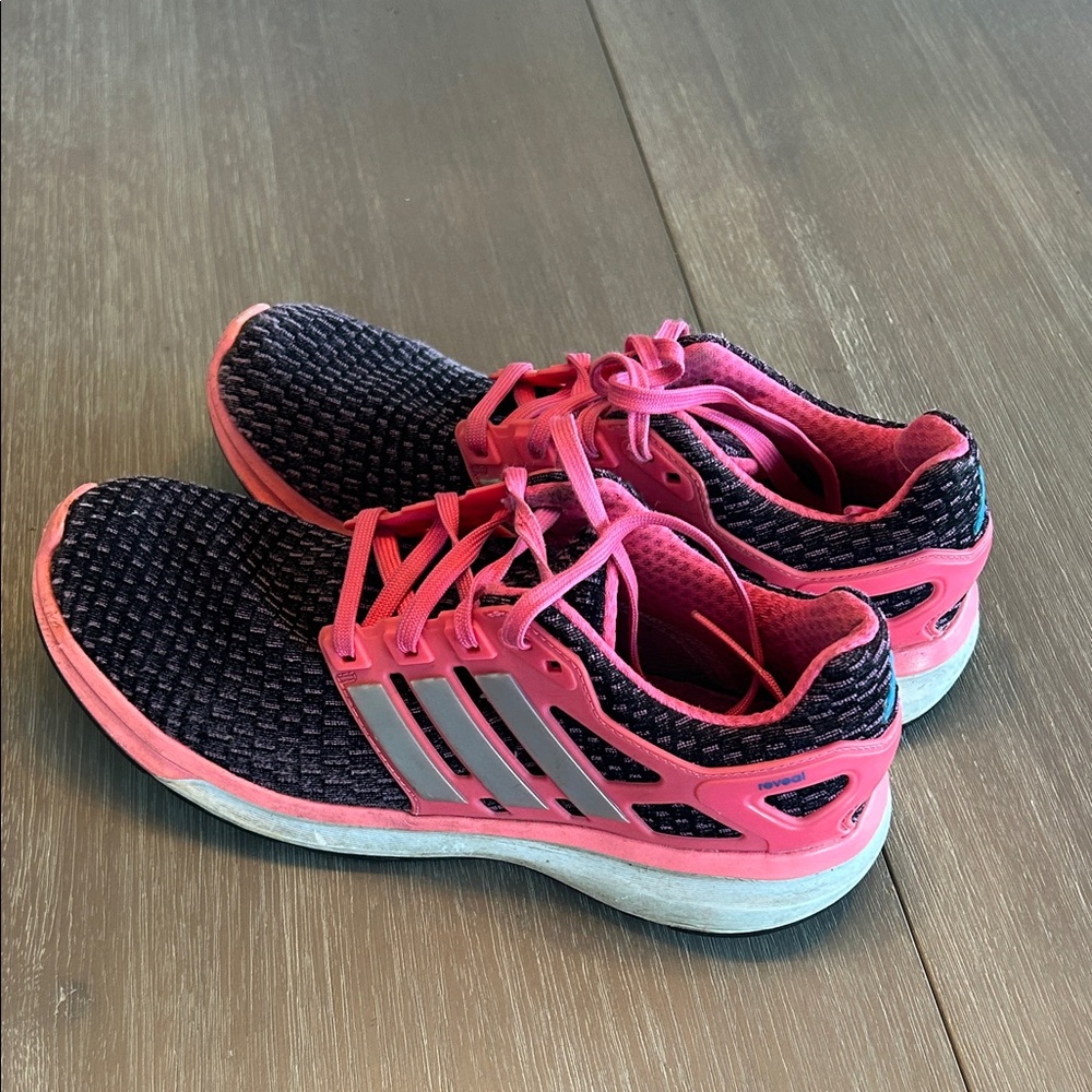 Adidas‎ Women's Black and Pink Sneakers
